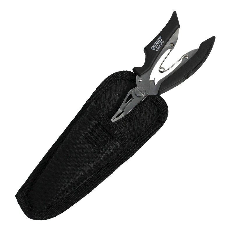 VViViD Alicates de Pesca de Acero Inoxidable Compacto Que Incluye