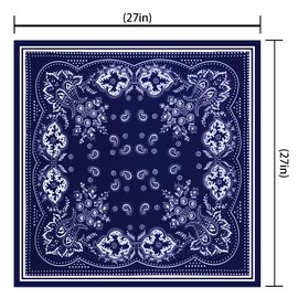 AOLIGE Scarf Satin Square Neck Hair Scarfs for Women 27" x 27"