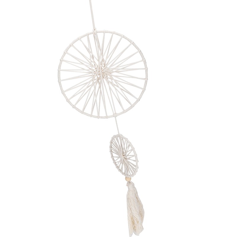 Double Ring Dreams Catcher Bohemian Style Decorations Wall Hand Made