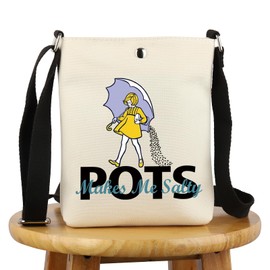 G2TUP POTS Awareness Gift POTS Makes Me Salty Makeup Bag POTS Syndrome Fighter Warrior Cosmetic Bag Dysautonomia Awareness Gift (POTS Makes Me Salty-x)
