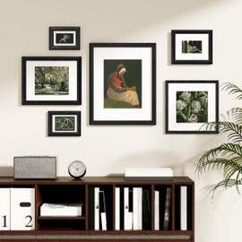 Vittanly 11x14 Picture Frames Set of 2, Ornate Vintage Photo Frame for Wall or Tabletop, Display 8x10 Pictures with Mat or 11x14 without Mat, Rustic Silver