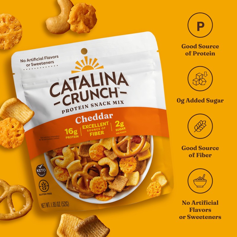 Catalina Crunch Protein Grab & Go Snack Mix with Cheese