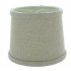 Upgradelights 6 Inch Set of 6 Beige Linen Drum Shaped