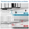 iSPECLE Small Sink Dish Drying Rack, Expandable Narrow Rust Resistant