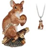 Arora Secrets from Hidden Treasures 1046 Field Mouse Trinket Box,