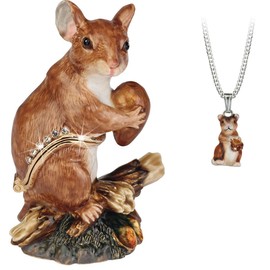 Arora Secrets from Hidden Treasures 1046 Field Mouse Trinket Box, one size