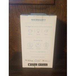 White Merkury Smart Wi-fi Led Bulb Dimmable White 60w Factory Sealed Not Opened