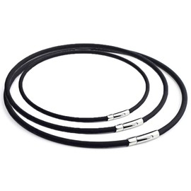 Lola & Gala Leather Necklace for Men and Women - Genuine Smooth Leather - Stainless Steel Clasp, Easy and Secure Stainless Steel Fastening, Stainless Steel