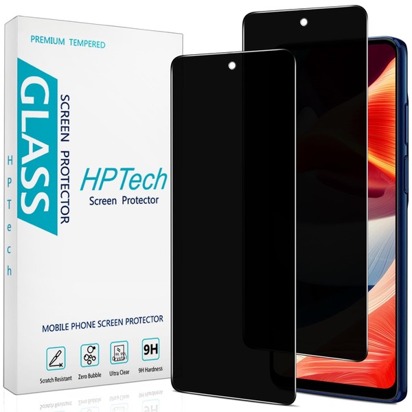 HPTech (2 Pack Privacy Screen Protector Designed for Motorola Moto