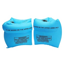 2-4 Pack Arm Floaties for Kids Adults, Pool Arm Floats, Inflatable Swim Ring, PVC Arm Floater Sleeves for Toddlers Children 3-5-6-12 Years (1 Pair Blue)