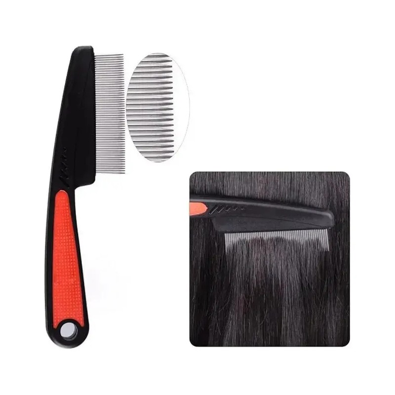 Set De 5 Peines Para Piojos Liendrera, Corto Largo Mango
