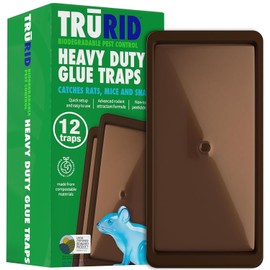 Mouse Traps and Rat Trap – 12 Pack Glue Mouse Traps Indoor for Home, Pre-Baited Strong Adhesive Boards, Safe Pest Control, Trampas para Ratones for Indoor Use