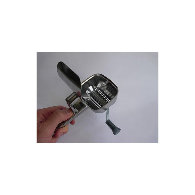 Tredoni Stainless Steel Parsley Mincer Grater with Lid, Herb Mill