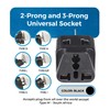 Orei 2 in 1 USA to Australia/China Adapter Plug (Type