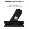 Premium Shoe Brush - Horsehair Shoe Brush - Concaved Handle
