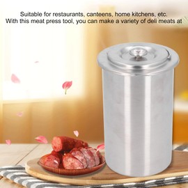 TOPINCN Stainless Steel Ham Maker with Thermometer, Homemade Deli Meat Press for Kitchen Bacon Pan Stove, Portable and Efficient