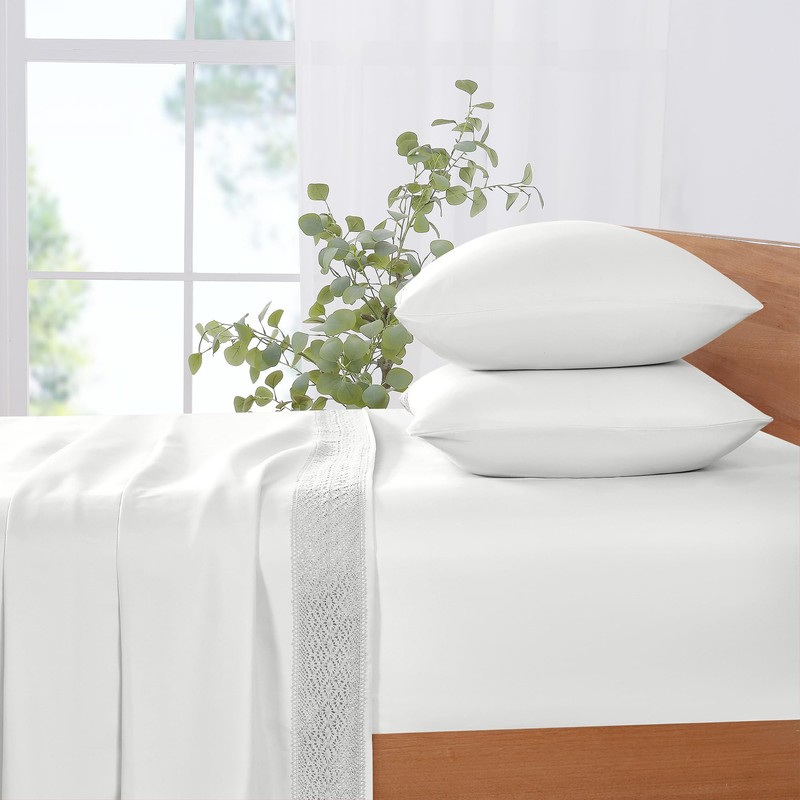 Modern Threads Soft Microfiber Crochet Lace Sheets - Luxurious Microfiber