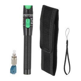 PATIKIL 20mW Visual Fault Locator with 2.5mm Universal Connector FC Male to LC Female Adapter, Optical Red Light Pen Detector Meter for SC/FC/ST Network Testing
