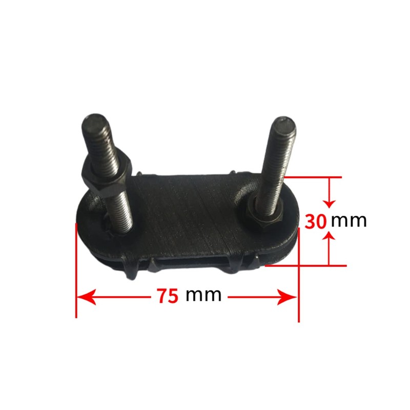UXOWOXU 10PCS 75mm Conveyor Belt Fasteners & Rubber Sheet Clips