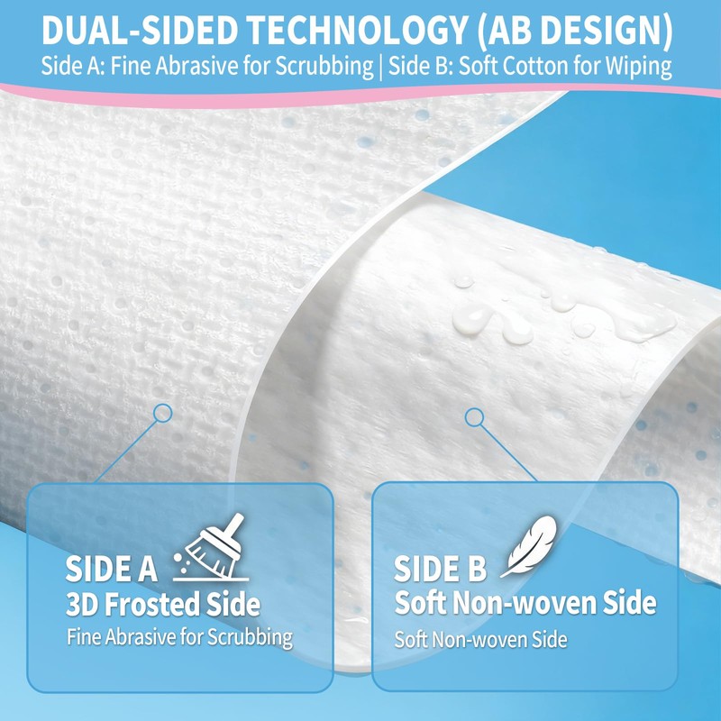 Creatyi 40 Pcs Large Size 3D Frosted Double-Sided Material Adhesive