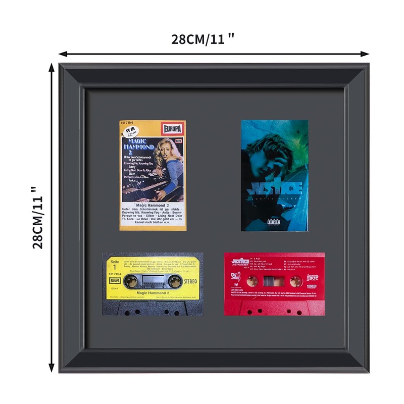 Cassette Tape Storage Shadow Box Display Cabinet,Cassette Storage Display Frame,Cassette