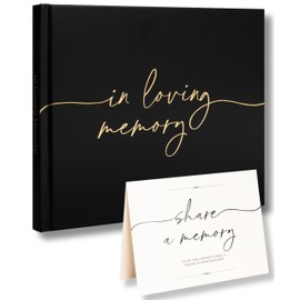 Lamare Funeral Guest Book for Memorial Service – Elegant Celebration of Life Guest Book and in Loving Memory Guest Book - Condolences Book for Funeral