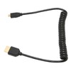 HD Multimedia Interface Cable Spring Retractable A Male to D