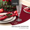 smøla Design Table Runner Christmas I Winter Table Runner Red