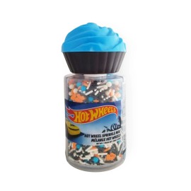 Exclusive Brands Twinkle Baker Decor Hot Wheels Sprinkle Mix, Three Cell Shaker, 200g/7 oz.