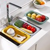 Over the Sink Colander Strainer Basket-Wash Vegetables and Fruits, Drain