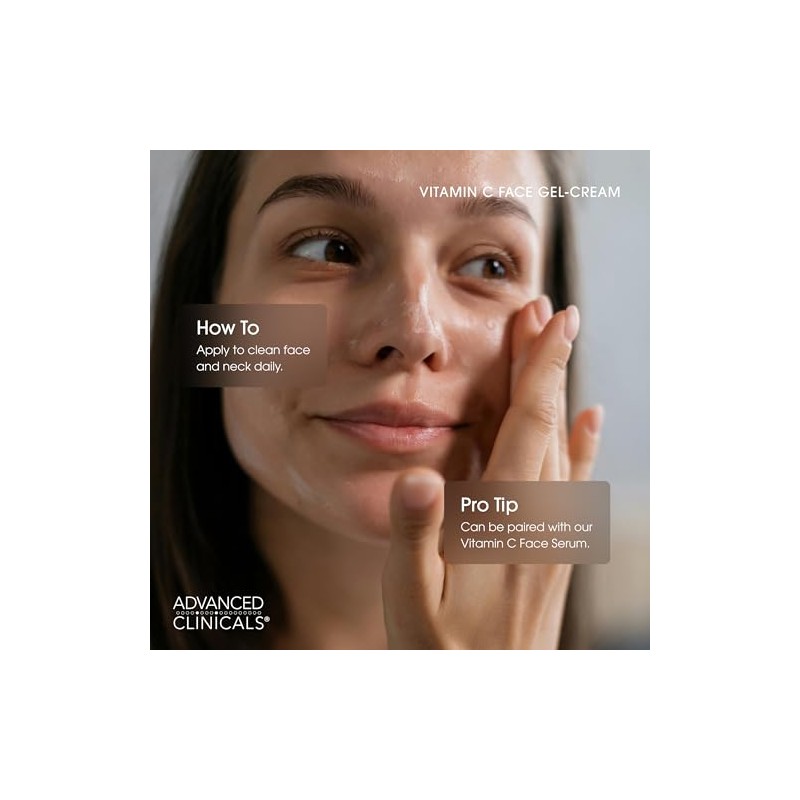 ADVANCED CLINICALS CREMA GEL FACIAL VITAMINA C ILUMINADORA ANTI-EDAD CON