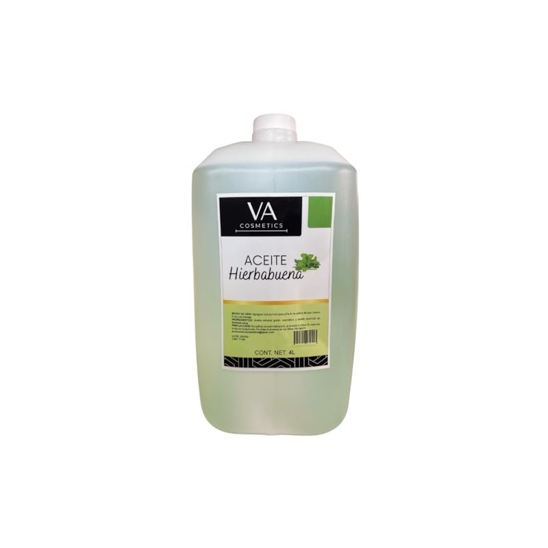 Aceite Masajes Hierbabuena Corporal Spa Profesional 4 Litros VA