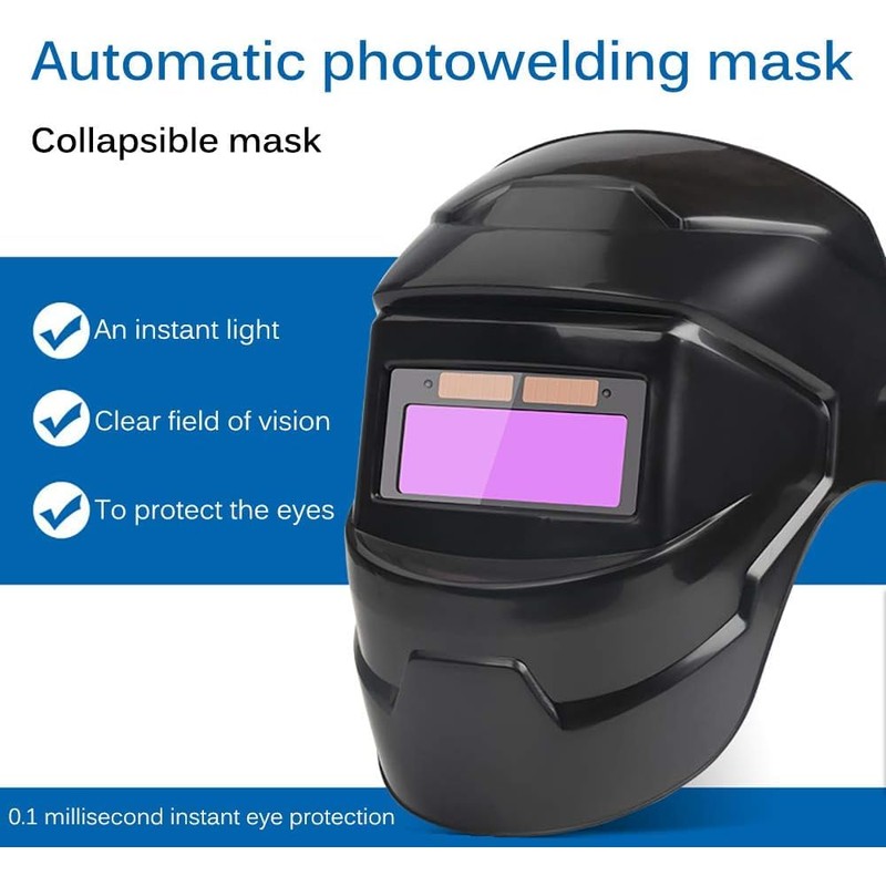 SUNJULY Auto Darkening Welding Helmet, True Color Solar Mask With