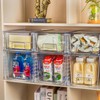 Zero Zoo 4Pack Large Stackable Kitchen Storage Drawers Holder, Clear