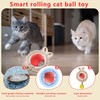 Seyezo Moving Cat Toy Ball, Automatic Moving Toys for Indoor