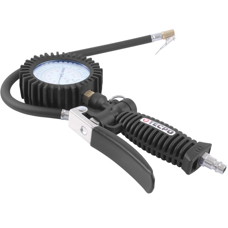 TECPO Compressed Air Tyre Inflator 0-12 Bar Tyre Inflator Gun