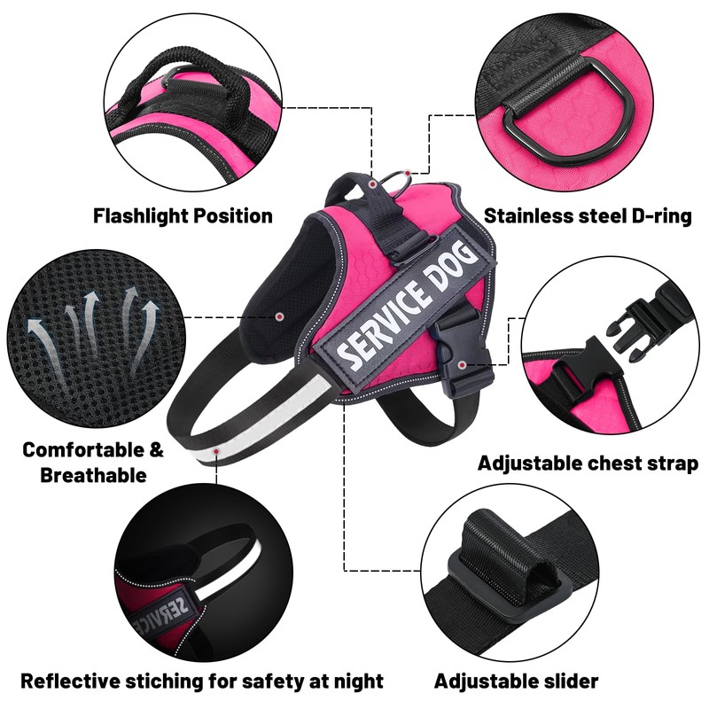 Belababy Soft No Pull Dog Harness X Small, Adjustable Assistance
