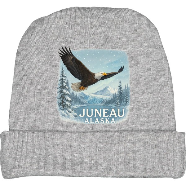 inktastic Juneau Alaska Bald Eagle Mountain Landscape Baby Beanie Hat
