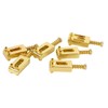 6 Pcs Electric Guitar Bridge Saddle Standard Zinc Alloy Guitar