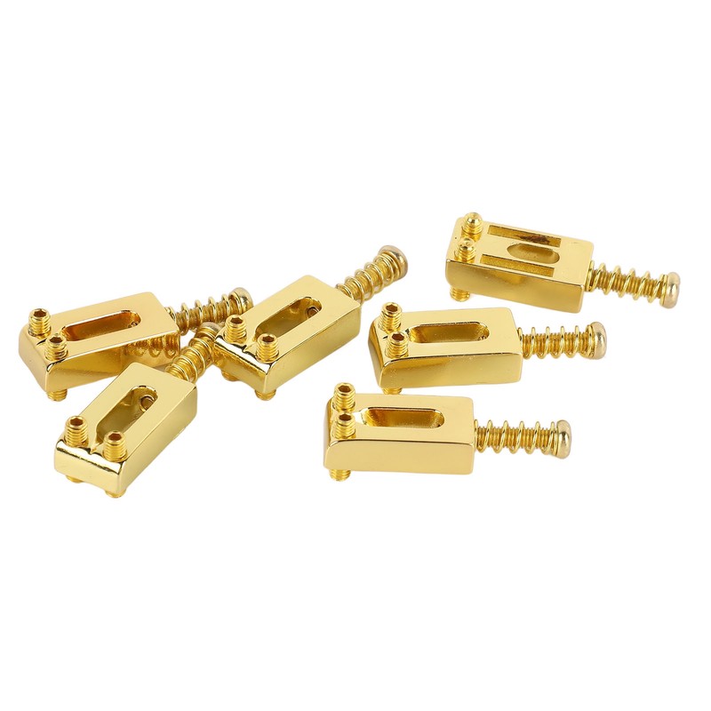 6 Pcs Electric Guitar Bridge Saddle Standard Zinc Alloy Guitar