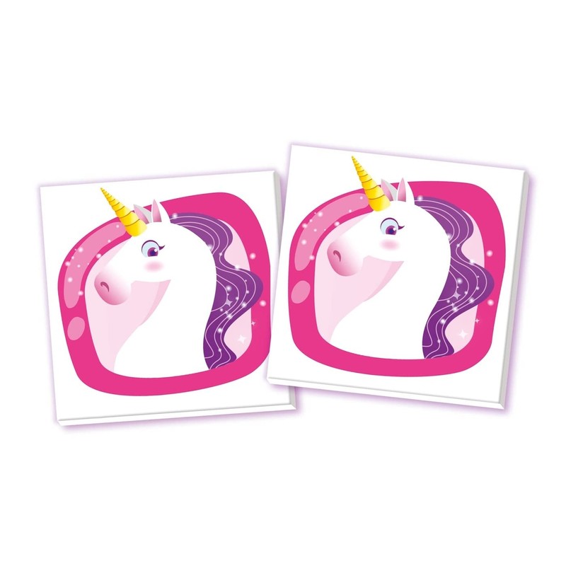 Clementoni - 18031 - Memo - Unicorni, Gioco di Memoria