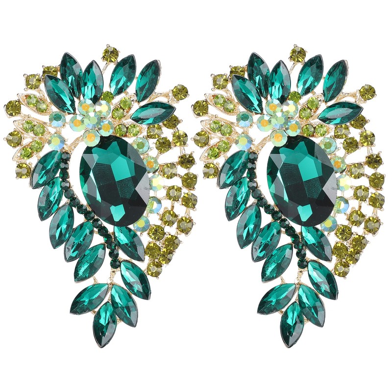 2Pcs Corsage Brooch Fashion Retro Exquisite Alloy Pins Applique Clothing