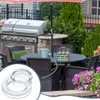 Jetec 2 Inch Patio Table Umbrella Hole Ring with Cap