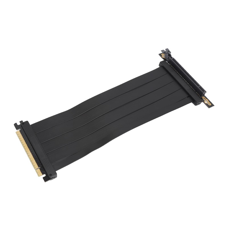 PCIE4.0 X16 Riser Cable 9.8in Length Right Angle High Speed