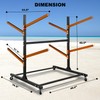 BTRAM 4 Levels Adjustable Kayak Storage Rack, Heavy Duty Freestanding