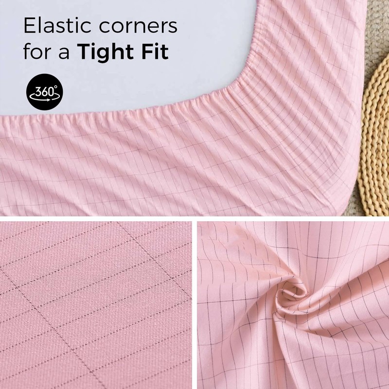 Grounding Fitted Sheets, Earthing Sheets, 95% Organic Cotton+ 5% Pure