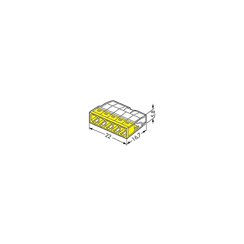 25 x Wago 2273 205 Compact Connecting Terminal Clips –