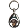 KAZMUGZ Doberman Dog KEYRING. Heavy quality metal gift keyring. Double