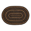 VHC Black & Tan Jute Placemat 12x18~ Rustic Farmhouse