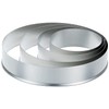 Wilton Nesting Circles Cookie Cutter Set, 4-Piece, Silver, 2.62 in.;